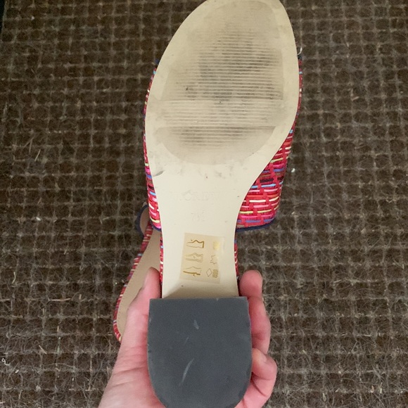 J Crew Slide Sandals in Raffia - Picture 3 of 6